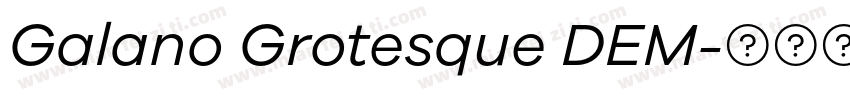 Galano Grotesque DEM字体转换
